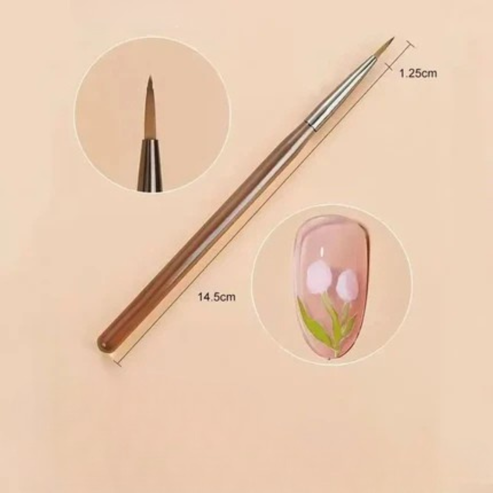 Ensemble de 9 Pinceaux pour Nail Art : L'Essentiel pour les Passionnées