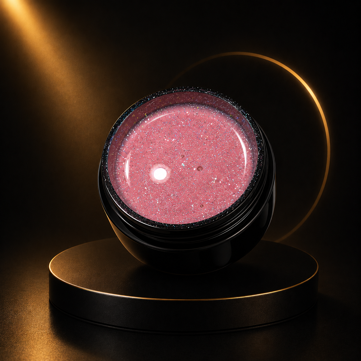 Gel Paillettes Texture Miel Auto-Égalisant – Sans HEMA & Sans TPO | Ultra Brillant UV/LED - 30g