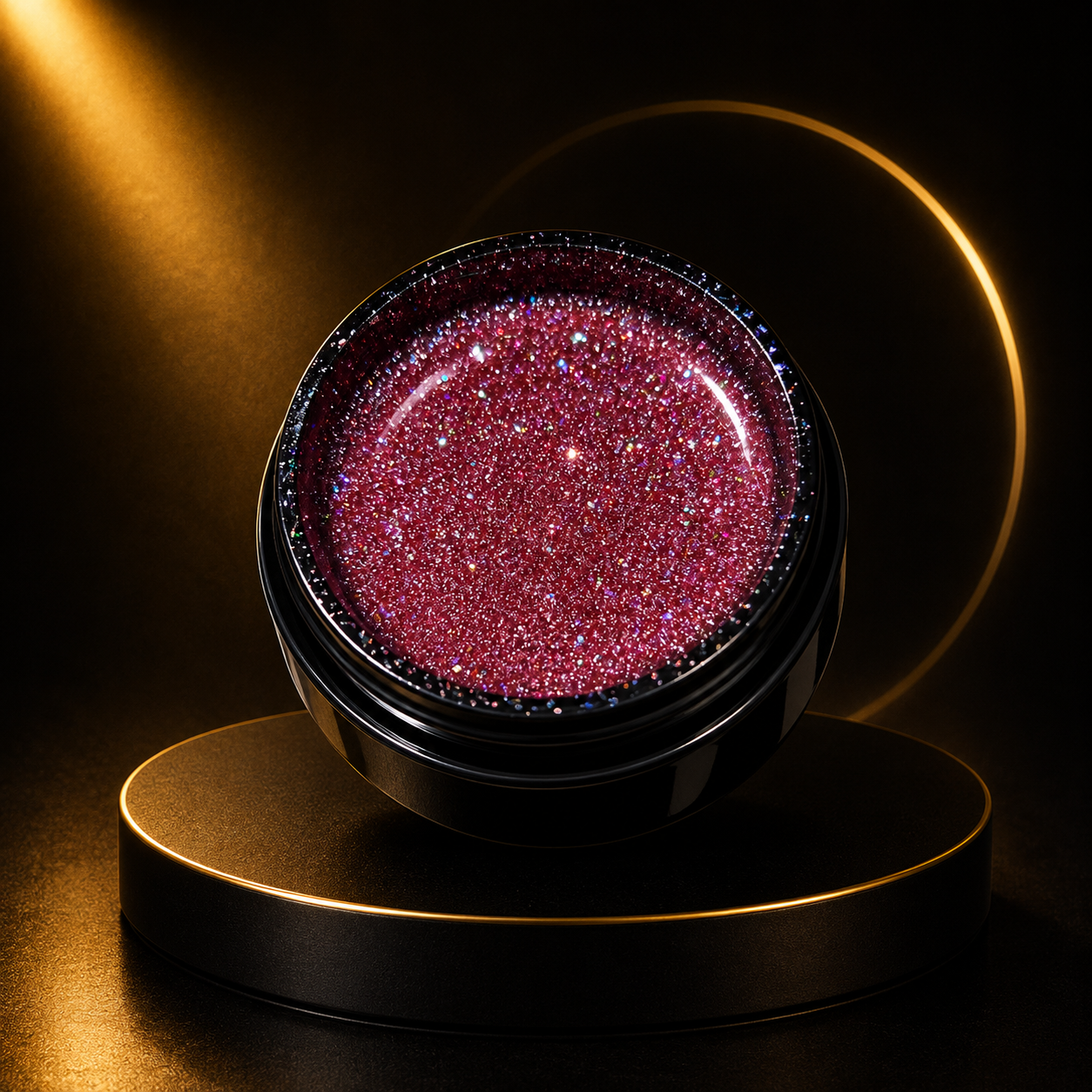 Gel Paillettes Texture Miel Auto-Égalisant – Sans HEMA & Sans TPO | Ultra Brillant UV/LED - 30g